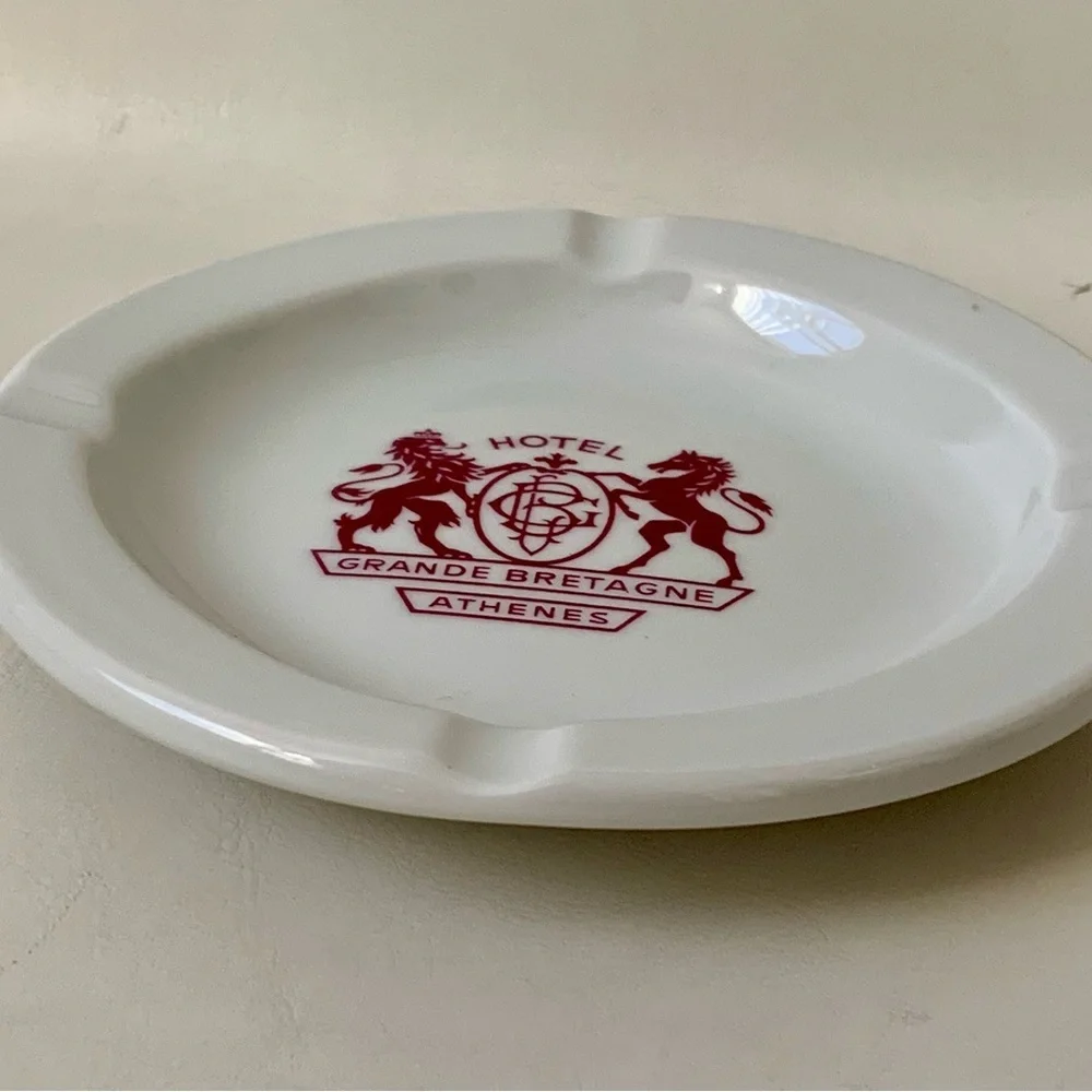 Vintage Grand Breatagne Athenes Hotel Greece Ashtray - Picture 7 of 10